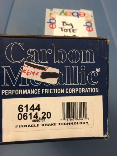 Performance Friction 0614.20 Carbon Semi-Metallic Front disc pads 6144 GM D614 - Picture 1 of 9