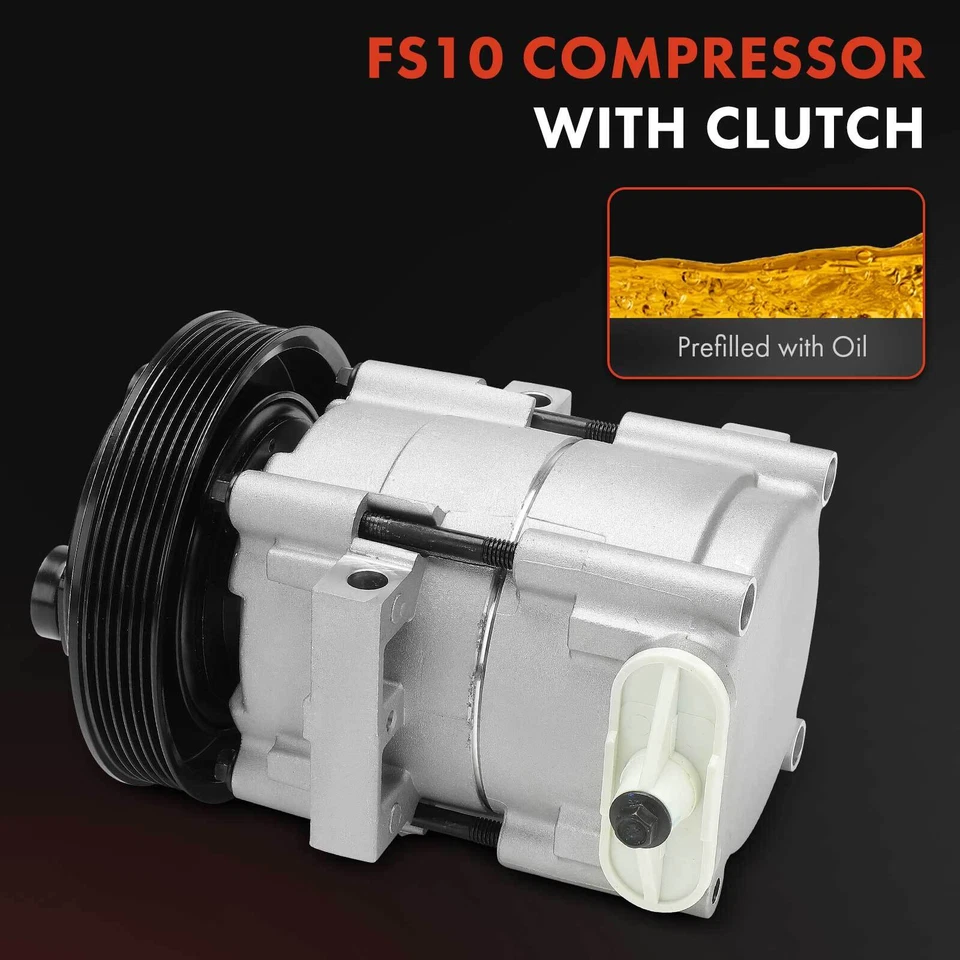 Новый компрессор переменного тока со сцеплением для Ford Fiesta 2001 2003-2010 EcoSport 04-08 - Изображение 3 из 4