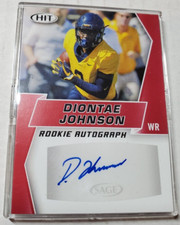 Diontae Johnson  2019 Sage HIT Auto Autograph A35 Rookie Red