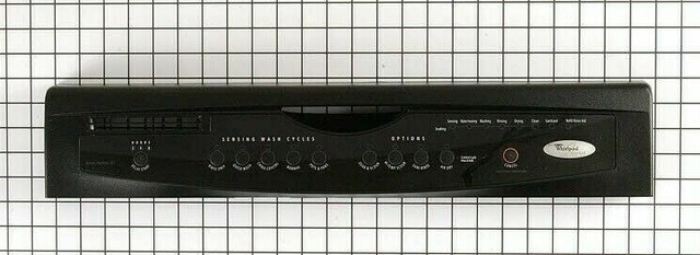 Whirlpool Quiet Partner Dishwasher CONTROL PANEL BLACK 8534830 8534915