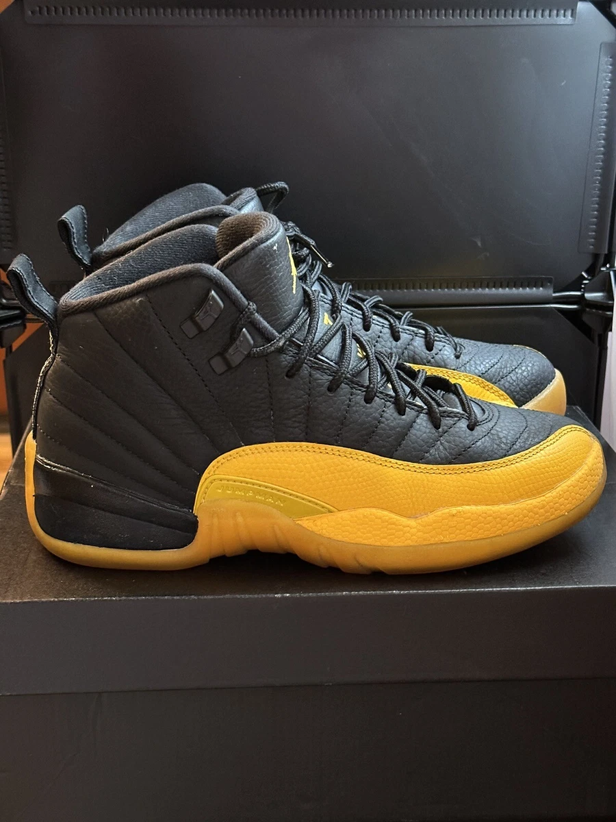 Size 5,5Y - Air Jordan 12 Retro (GS) BLACK/UNIVERSITY GOLD-BLACK 153265-070  | eBay