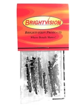 100 SHORT 1/8" LENGTH Black 2-56 Hex-Drive Button Head Screws Rivets For Customs