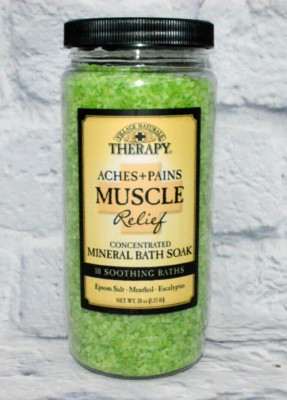 VILLAGE NATURALS THERAPY ACHES + PAINS MUSCLE RELIEF MINERAL BATH SOAK SALT NEW