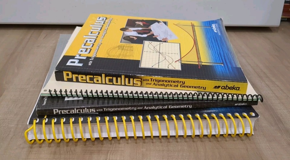 ABeka Precalculus With Trigonometry And Analytical Geometry set Of 4 Abeka precalculus with trigonometry and analytical geometry set of 4