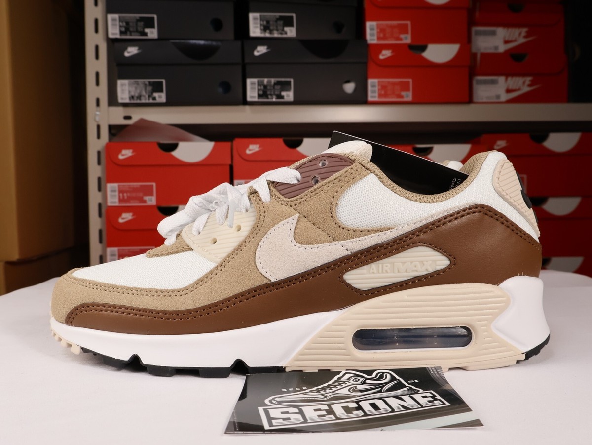 Nike Air Max 90 White Khaki Brown Beige DM0029-109 Men's Size New
