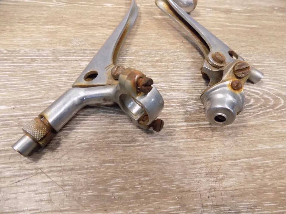 BSA DBD34 500 GOLD STAR 1960/Palancas de embrague y freno originales OEM CON PERCHA Foto 3 de 4