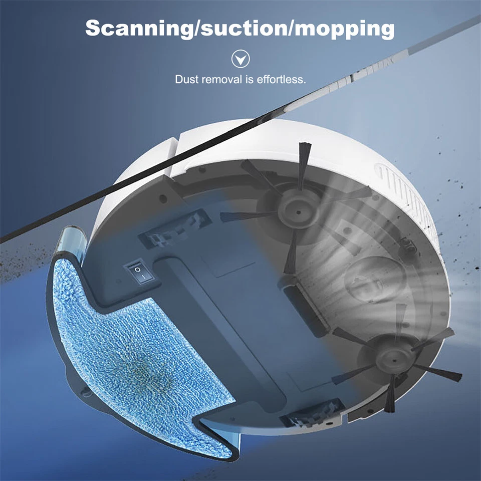 2024 APP WIFI Robot Vacuum Cleaner USB 3-in-1 Smart Wireless Cleaning Sweep - Image 3 of 4