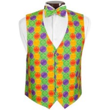 Mardi Gras Coins Vest and Bow Tie Size Medium