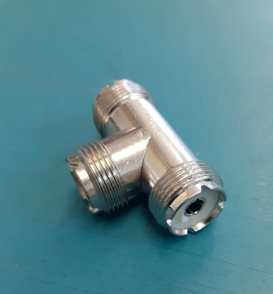 SO239 T-piece Connector CB/Ham Radio