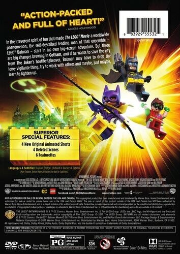 The Lego Batman Movie (DVD, 2017). Brand New. Ships fast! Promo sticker. - Afbeelding 1 van 1