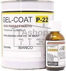 Prochima gel-coat P-22 bianco non paraffinato da 1 kg