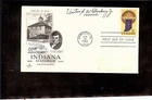 US AUTOGRAPHED FIRST DAY COVER SCOTT# 1308,INDIANA STATEHOOD, 1 SIGNATURE