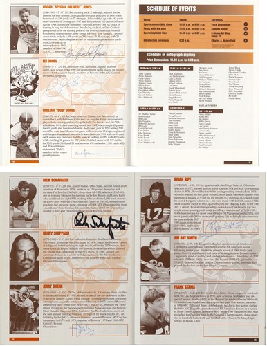 1997 Cleveland Browns Reunion Program Signed AUTO by 60 – Many Deceased LOA - Picture 6 of 12