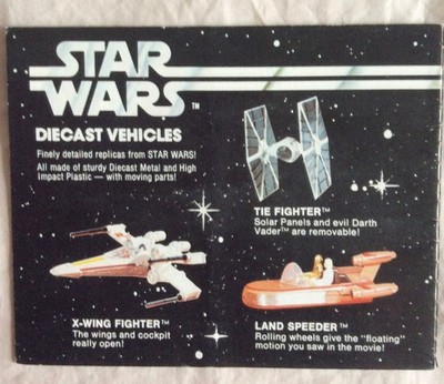 Near MINT 1977 1978 X-Wing STAR WARS Kenner Pamphlet Toy Catalog booklet insert