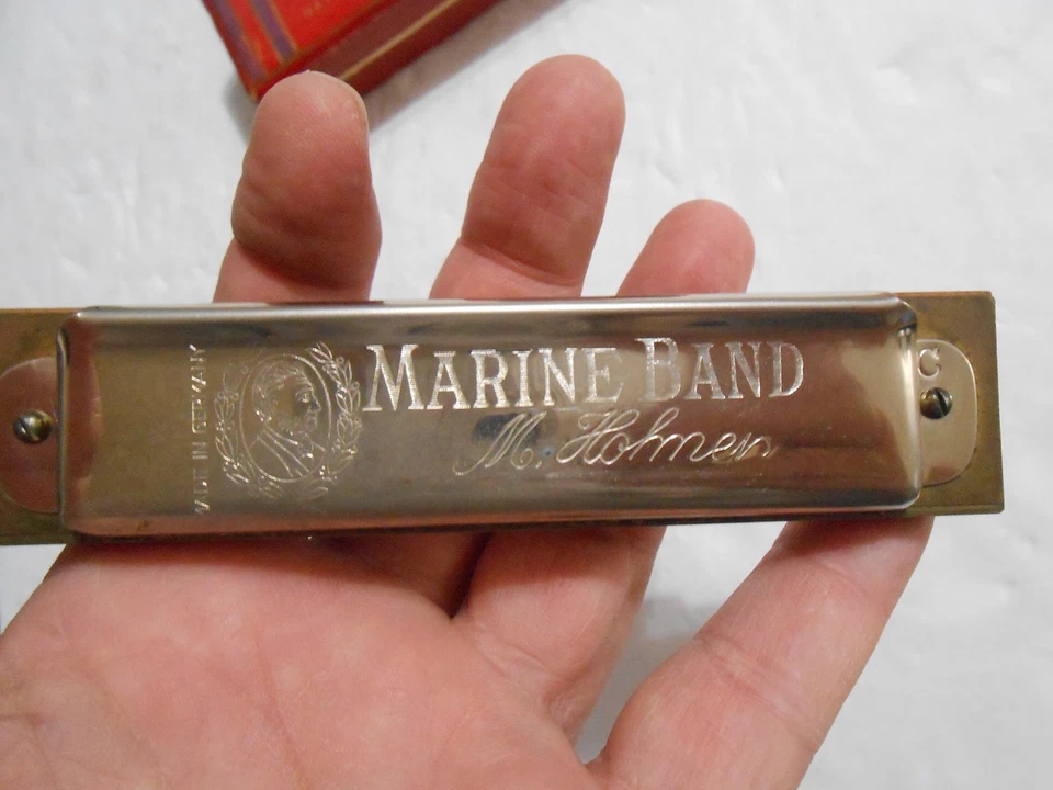 Vintage Marine Band M.Hohner 1896 20 Key C Harmonica Hand Made In Germany - Image 4 of 4
