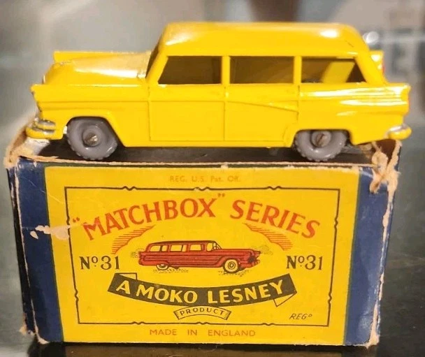 Matchbox Moko Lesney 1957 Ford Customline Station Wagon #31A ruedas grises raras*** Foto 3 de 4