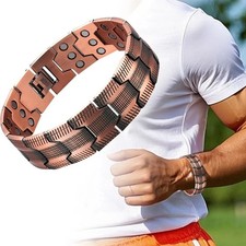 Copper Bracelet for Men, 3X Ultra Strength Magnetic Bracelets, 3500 Gauss Neodym