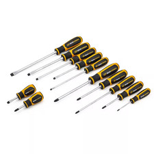 12 Pc. Phillips/Slotted Dual Material Screwdriver Set