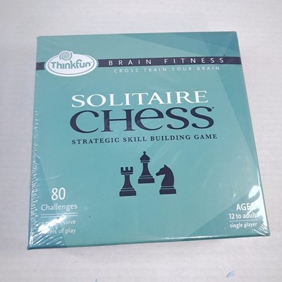 New ThinkFun Solitaire Chess Brain Fitness Strategic Skill building Game sealed
