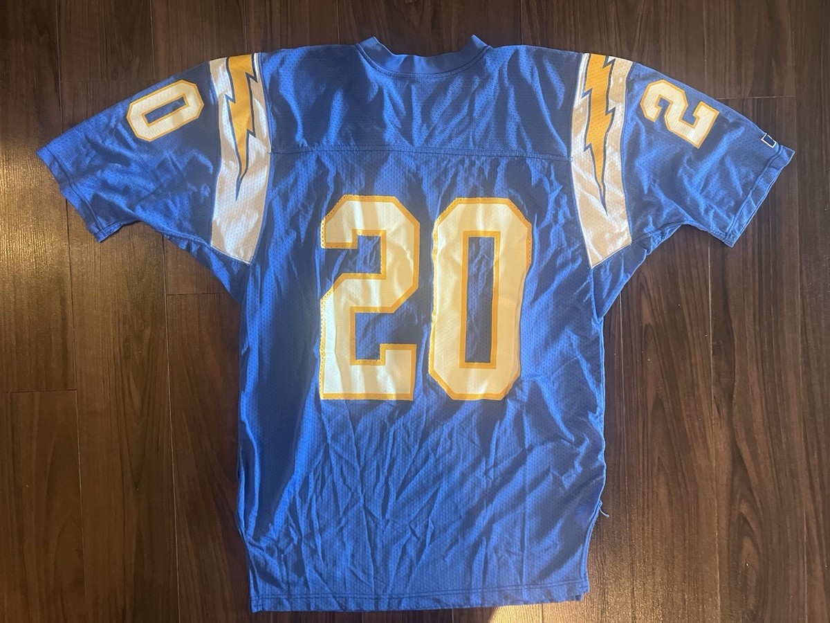 Vintage 1994 Natrone Means Baby Blue Chargers Jersey NFL 75 Size