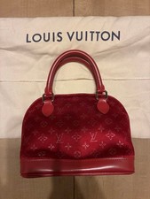 Louis Vuitton Little Alma M92350 Monogram Satin Bag Rare Rouge Limited Edition