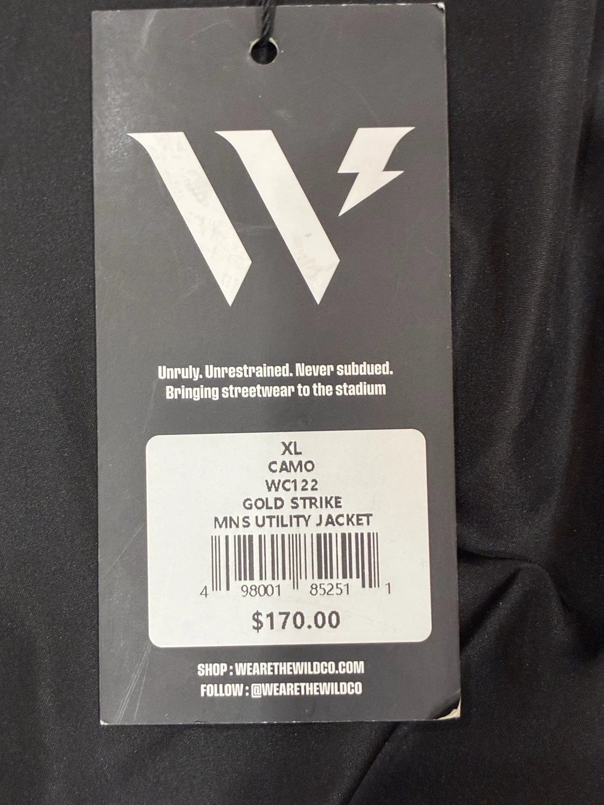The Wild Collective: GOLD STRIKE EDITION Men’s Camouflage Jacket Size XL NWT - product detail image 7