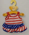 Build A Bear ~ Patriotic Flag Dress w/Ruffled Skirt & Sequin Bodice * 2012