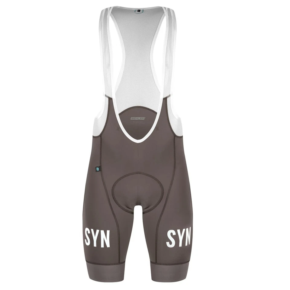 Nuevo traje SYN plateado gris para hombre manga corta ciclismo jersey y culotte con tirantes carretera  Foto 2 de 4