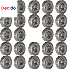 24 PCS 608-ZZ Ball Bearing - Double Metal Sealed Shielded Miniature Deep Groove