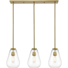 Z-Lite 488P8-3L-OBR Ayra Island Light Olde Brass