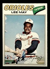 Lee May Orioles 1977 O-Pee-Chee OPC Baseball Card #125 NM