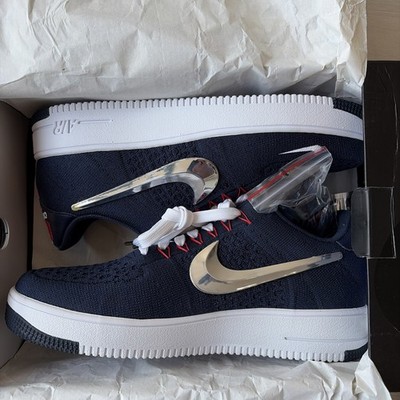 Size 12 - Patriots x Nike Air Force 1 Ultra Flyknit Low 6X Champs CU9335 400