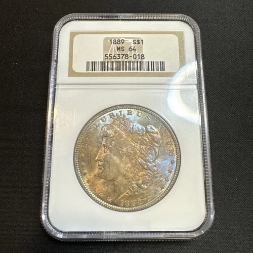 1889 P Morgan Silver Dollar NGC MS64 Better Date Morgan/Beautiful Toning!