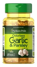 Puritan's Pride Odorless Garlic & Parsley 500mg/100mg-100 Rapid Release Softgels