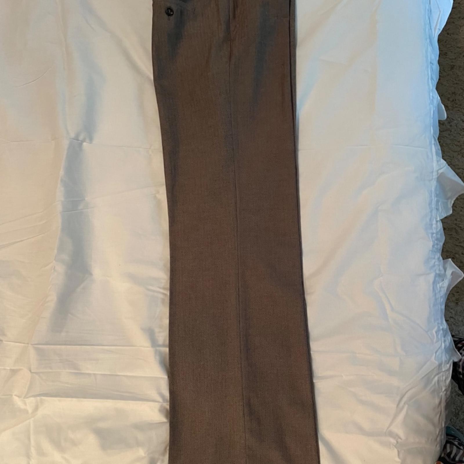 Stretch Fine Herringbone Pattern Formal Slacks LA… - image 5