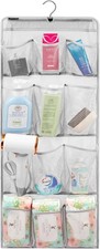 Mesh Shower Organizer Hanging Caddy Quick Dry Bathroom Storage for 12 Pockets
