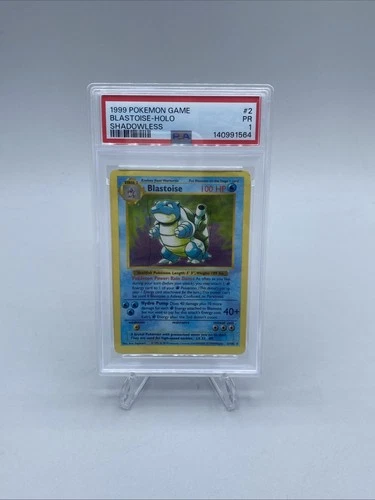 Pokemon Blastoise Holo Shadowless #2 Psa 1 New Cert