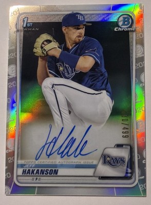 2020 Bowman Draft - Chrome Draft Autograph Jeff Hakanson #CDA-JH Refractor /499 