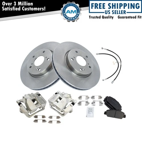 TRQ Front Brake Pad & Rotor Kit Ceramic Fits 2018-2021 Honda Accord (For: More than one vehicle)