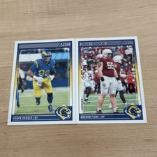 2024 Panini Score Football Los Angeles Rams Aaron Donald Braden Fiske Card Lot