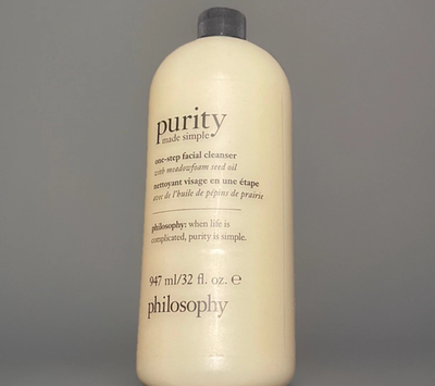 #ad Philosophy Purity Made Simple One Step Facial Cleanser 32 fl oz New No Pump $34.95