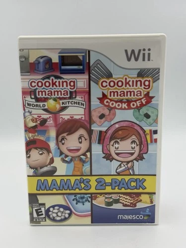 Cooking Mama's Cook Off & Work Kitchen 2-Pack (Nintendo Wii, 2012) Tested CIB