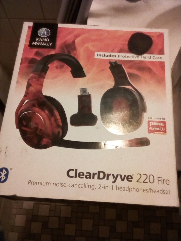 Rand McNally ClearDryve 220 Wireless Headphones fire headsets