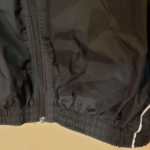 Nike Jacket Men's M Black Windbreaker Full Zip Team Y2K Mesh Lined Lightweight - Picture 2 of 7