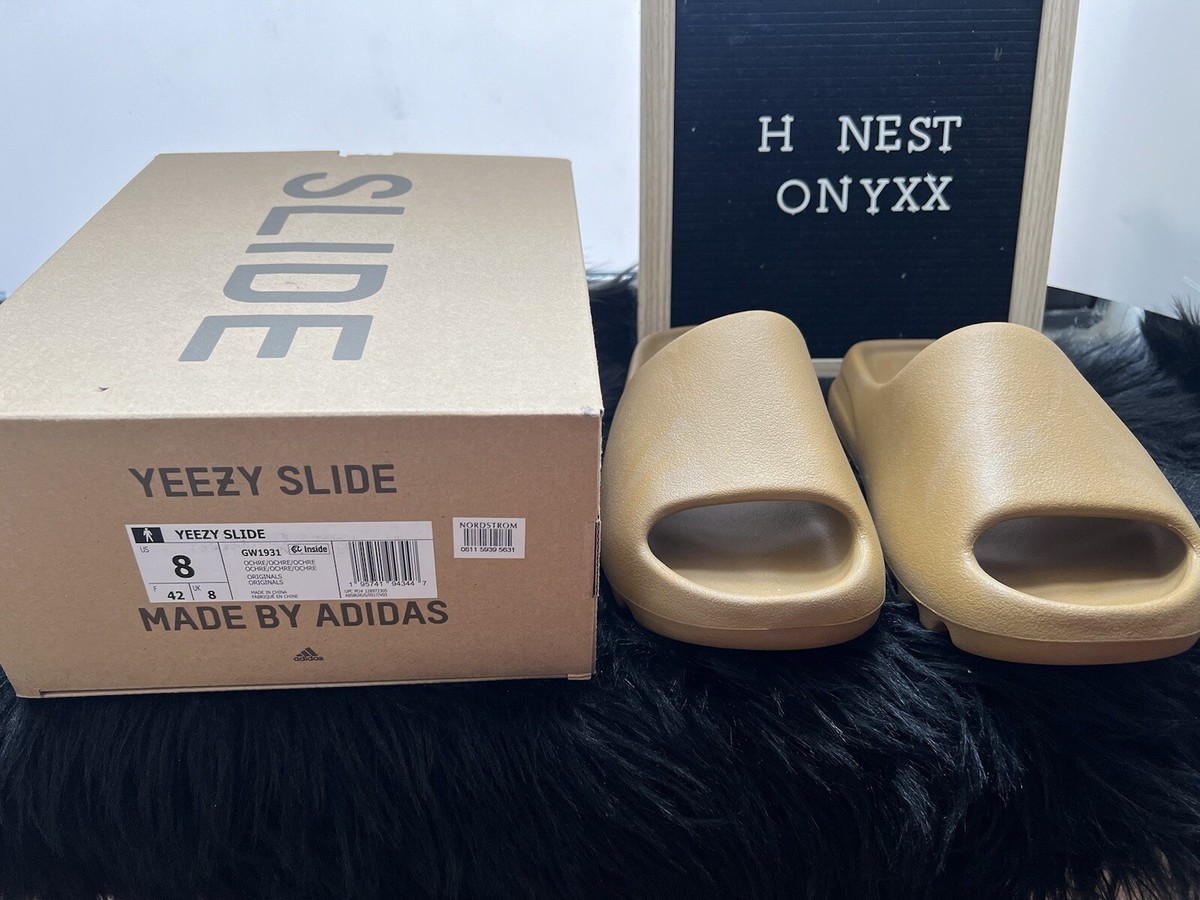 Size 8 - adidas Yeezy Slide ochre | eBay