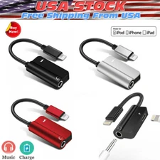 3.5mm Audio Headphone Jack AUX Adapter Charger Cable For iPhone 14 13 12 Pro Max