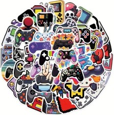 10pcs Gamer Stickers- Scrapbooking Journaling- Laptop, Cup, Tablet