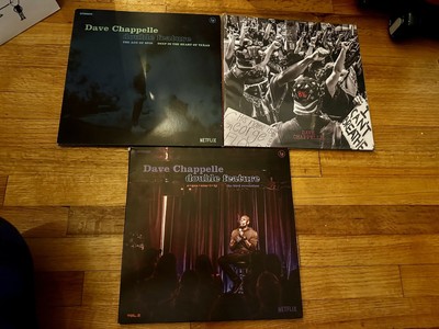 Dave Chappelle 3 LP lot 8:46 tri-color / 2 Netflix Specials Vinyl Records