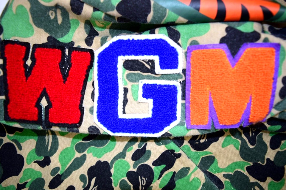 Bathing Ape Bape 绿色浮雕鲨鱼连帽衫运动衫女式大号 — 第 4/4 张图片