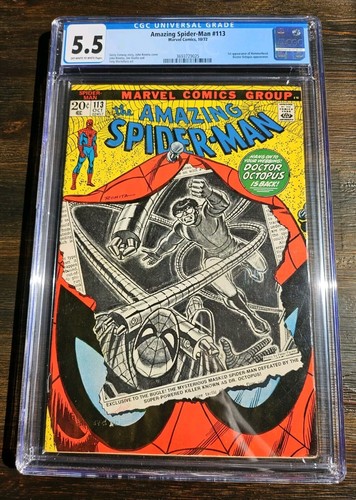 Amazing Spider-Man #113 Doctor Octopus! 1st Hammerhead! Marvel 1972 CGC 5.5 - 第 1/3 張圖片